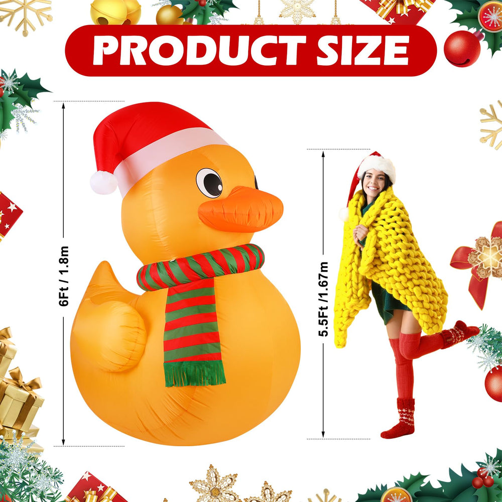 RoundFunny duck LED closeup highlighting lights for bright nighttime visibility