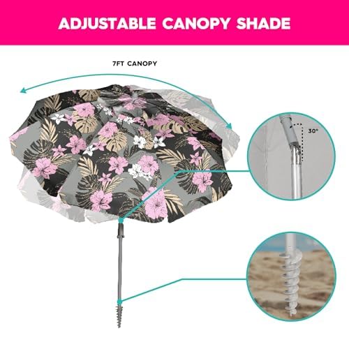 Roxy canopy close-up of UPF50+ fabric texture for sun protection