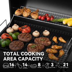 Royal Gourmet side shelf with utensil hooks keeping tools organized
