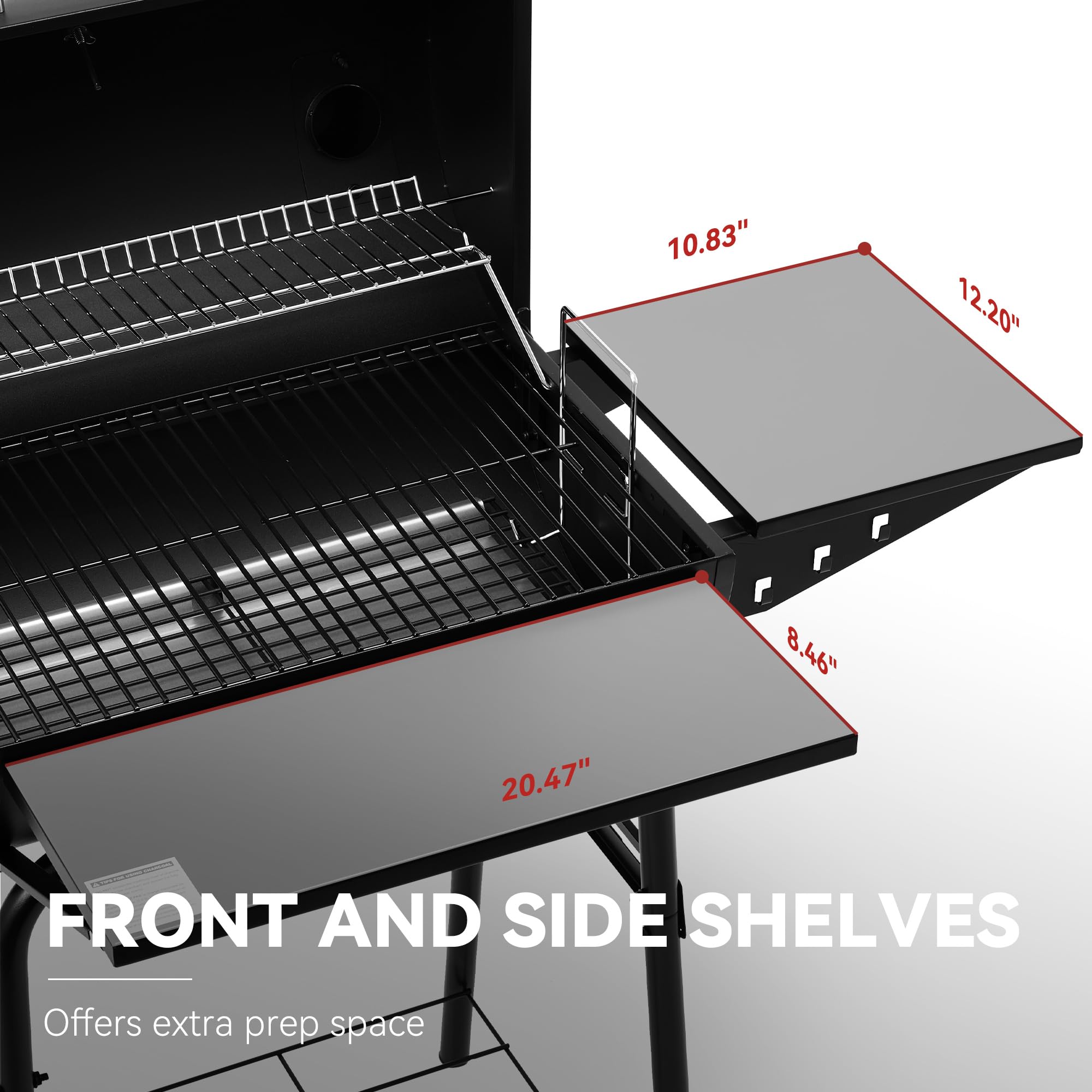 Royal Gourmet warming rack detail holding finished food warm