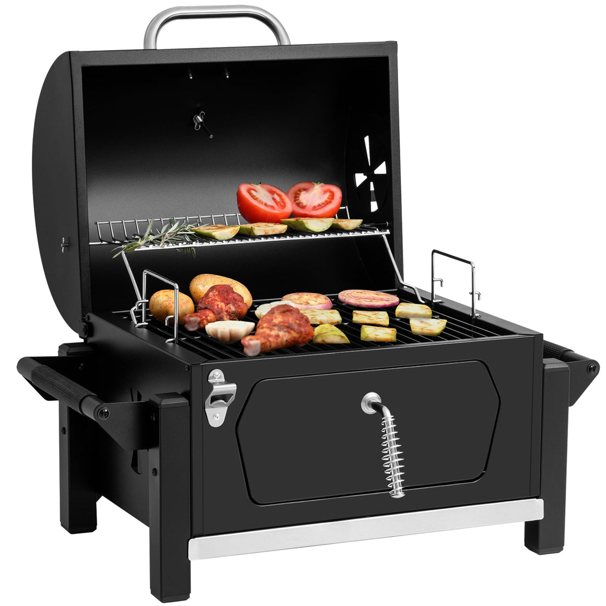 Royal Gourmet CD1519 front view showing compact portable design and cooking area