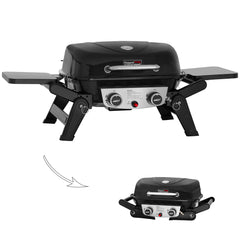 Royal Gourmet front view showing compact grill and burners for quick meals