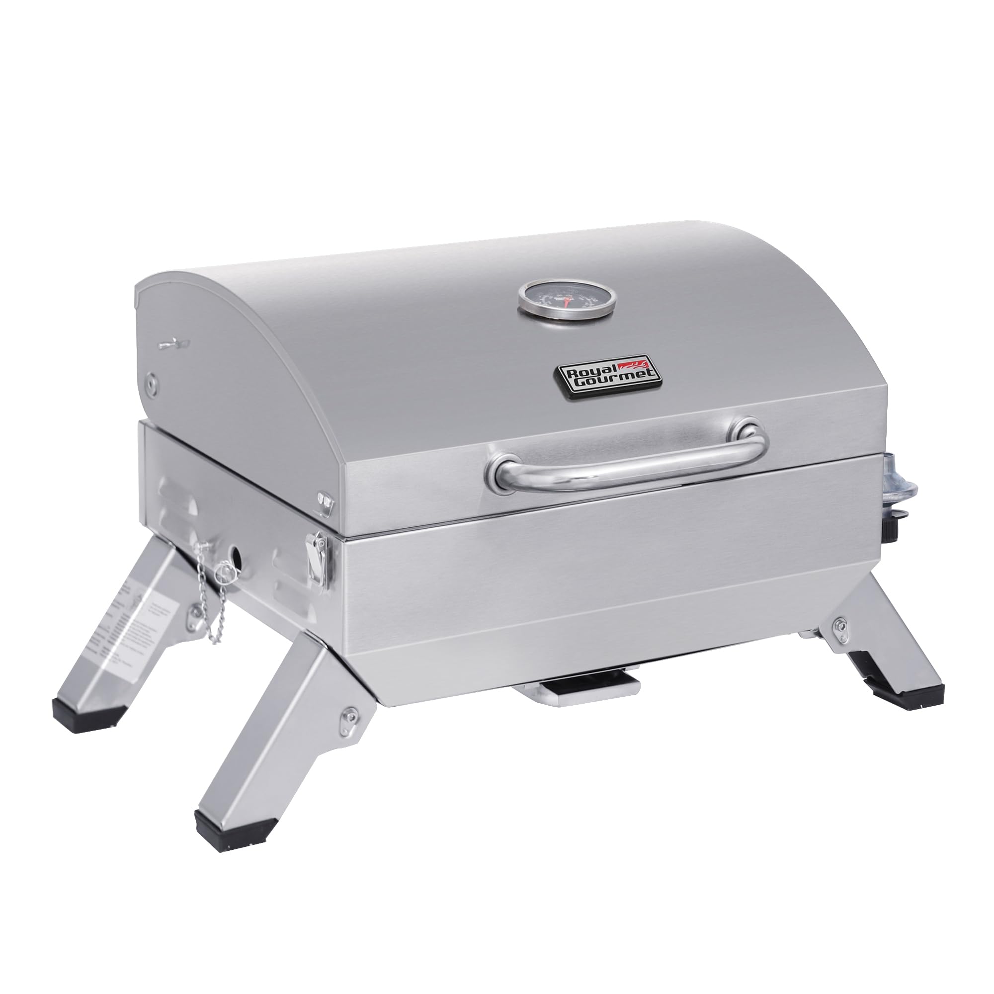 Royal Gourmet front view showing compact tabletop design and portability benefit