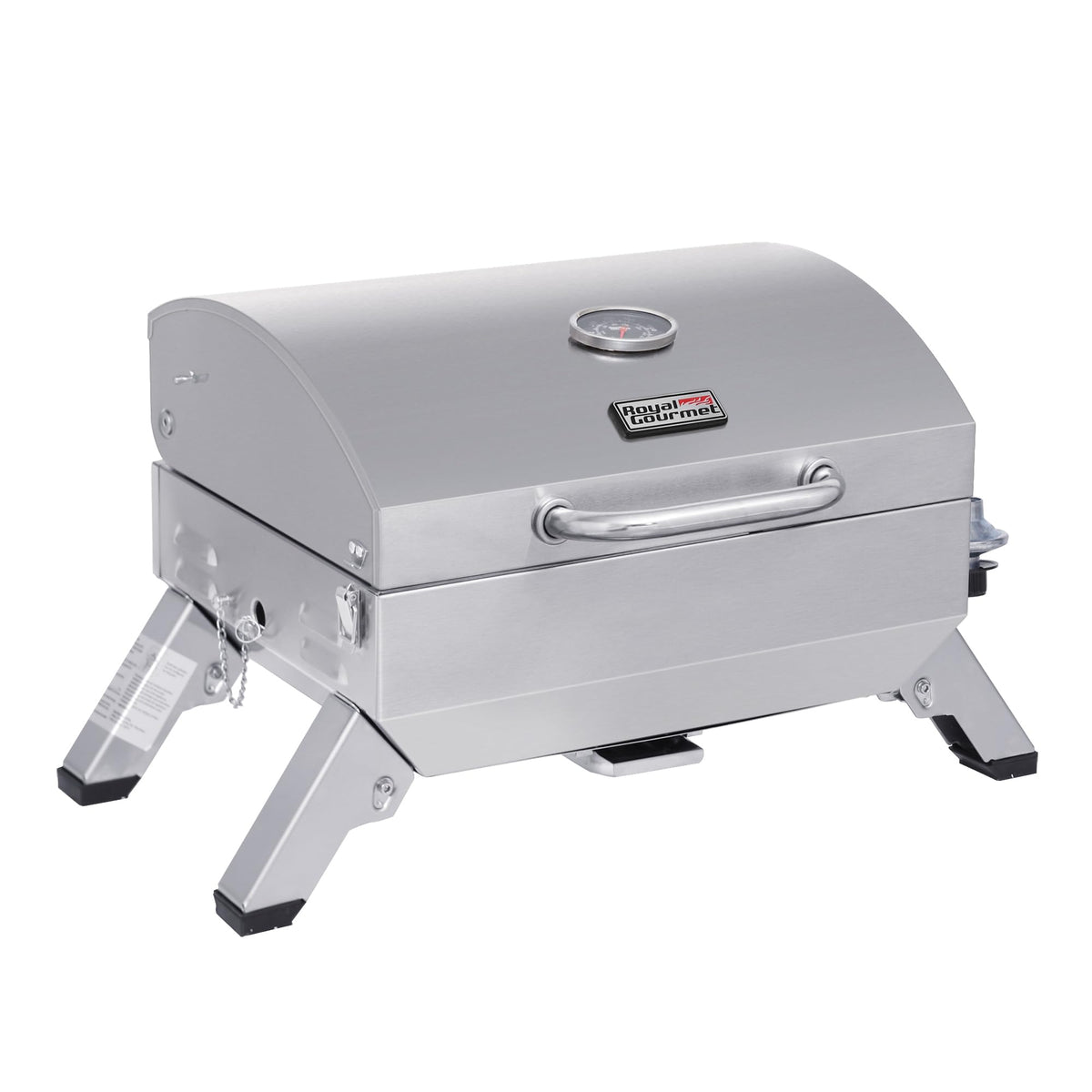 Royal Gourmet front view showing compact tabletop design and portability benefit