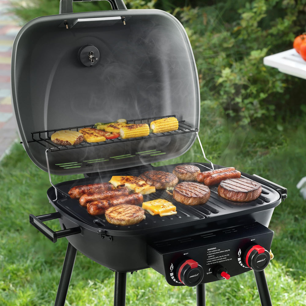Royal Gourmet in backyard lifestyle scene, ideal for picnics, tailgates, and small gatherings