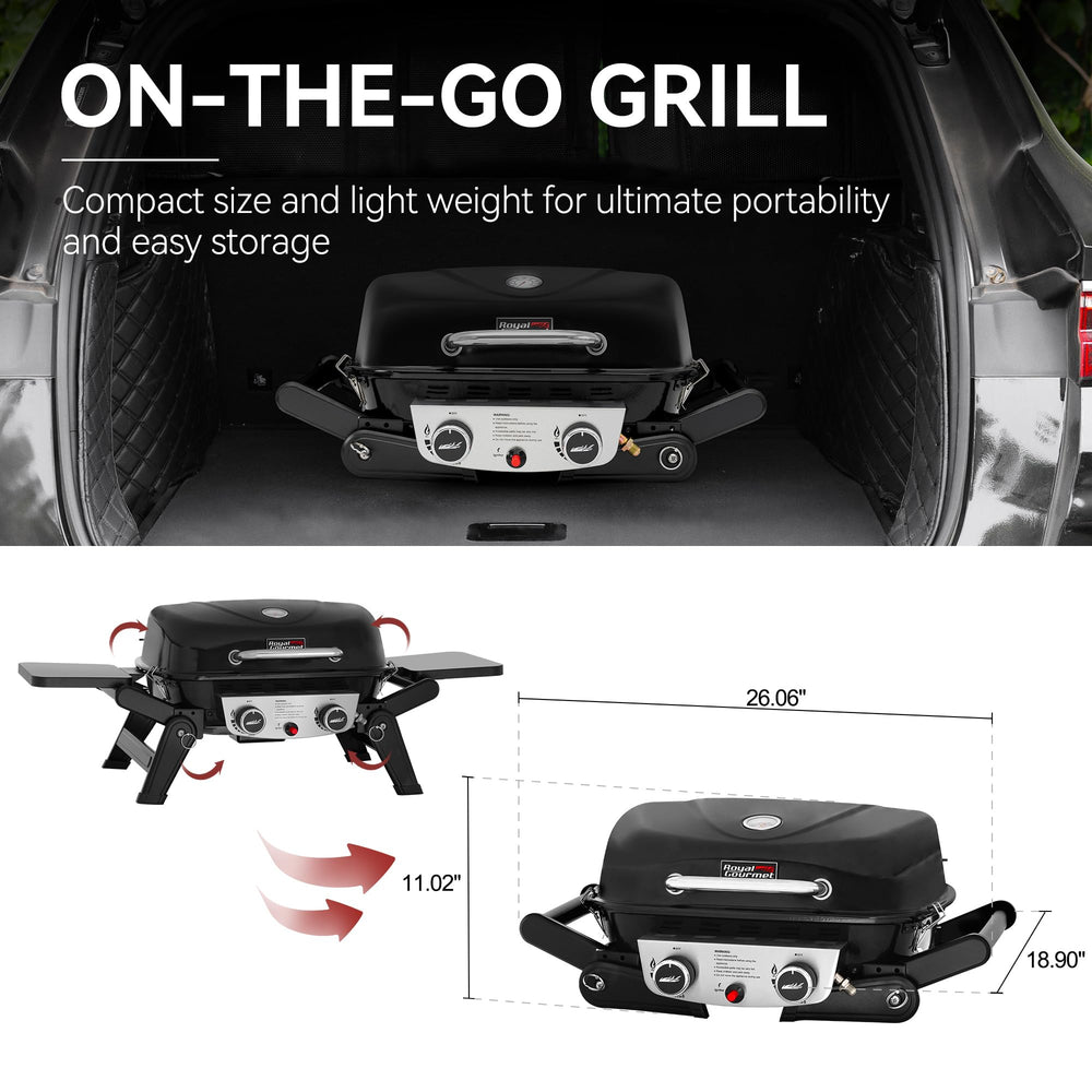 Royal Gourmet piezo ignition switch for instant, match-free startup