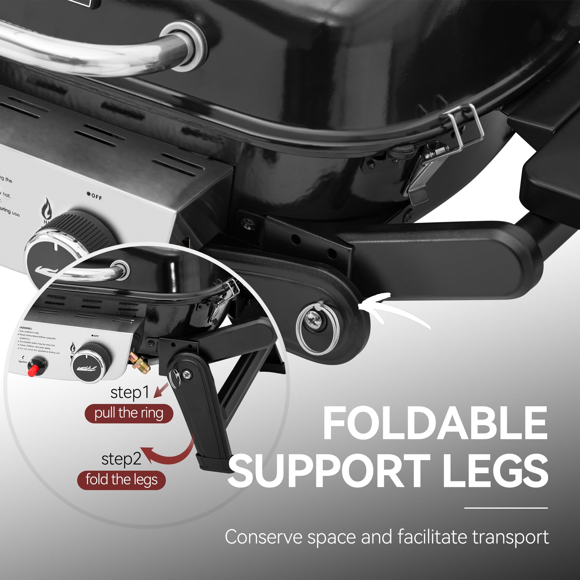 Royal Gourmet warming rack detail holding cooked food warm and ready