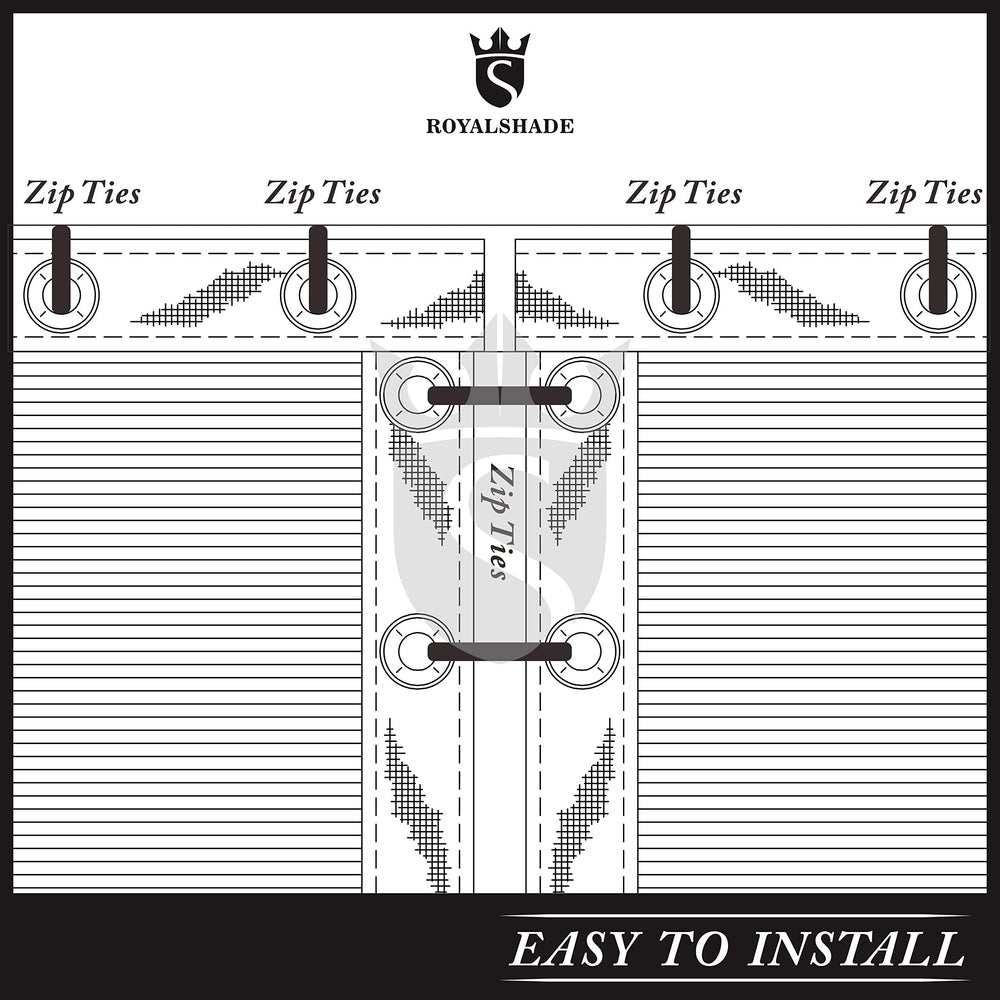 Royal Shade 4ft height shown next to person for accurate size reference