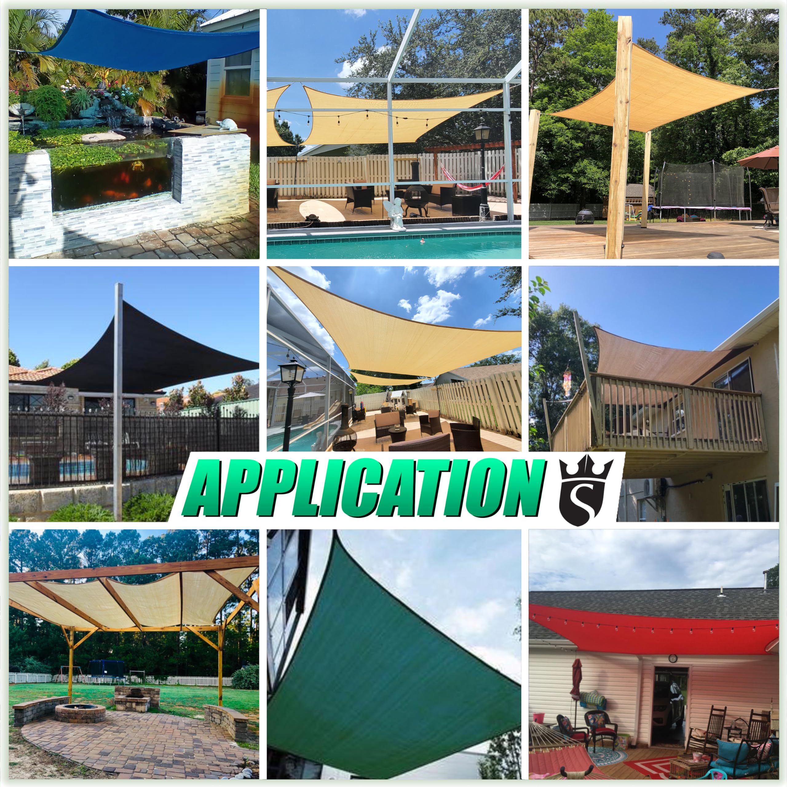 Royal Shade reinforced edge stitching for durable, long-lasting strength