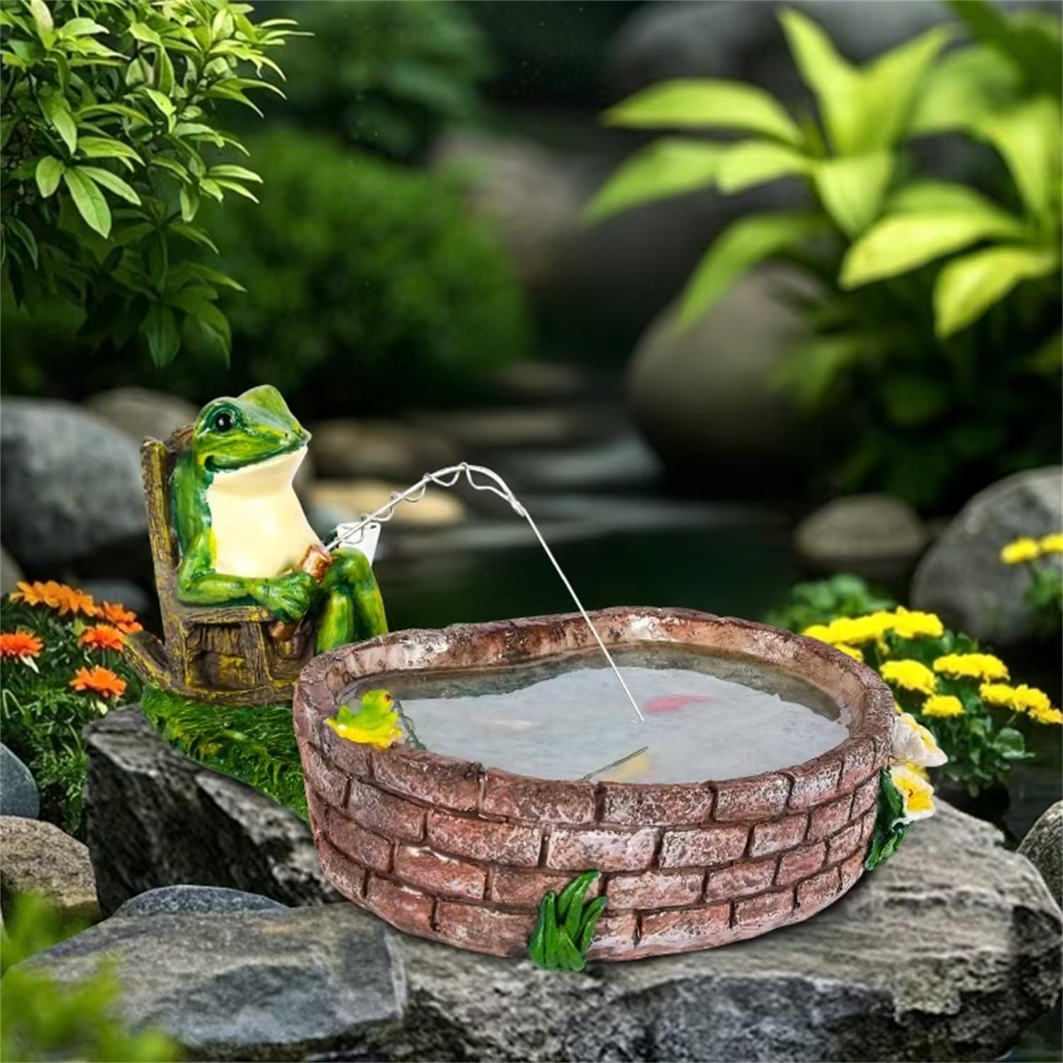 RPYFMMKPF beside a hand showing actual size and easy outdoor placement