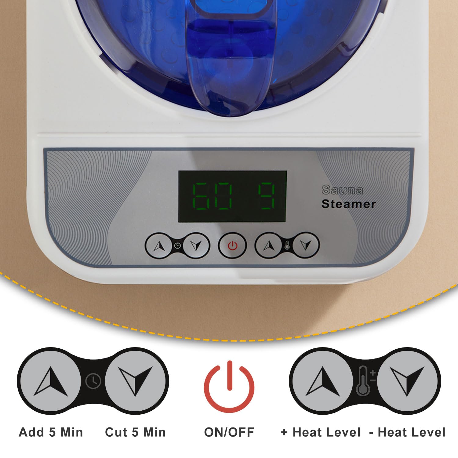 RRGFB label and specs plate showing power, capacity and safety feature details