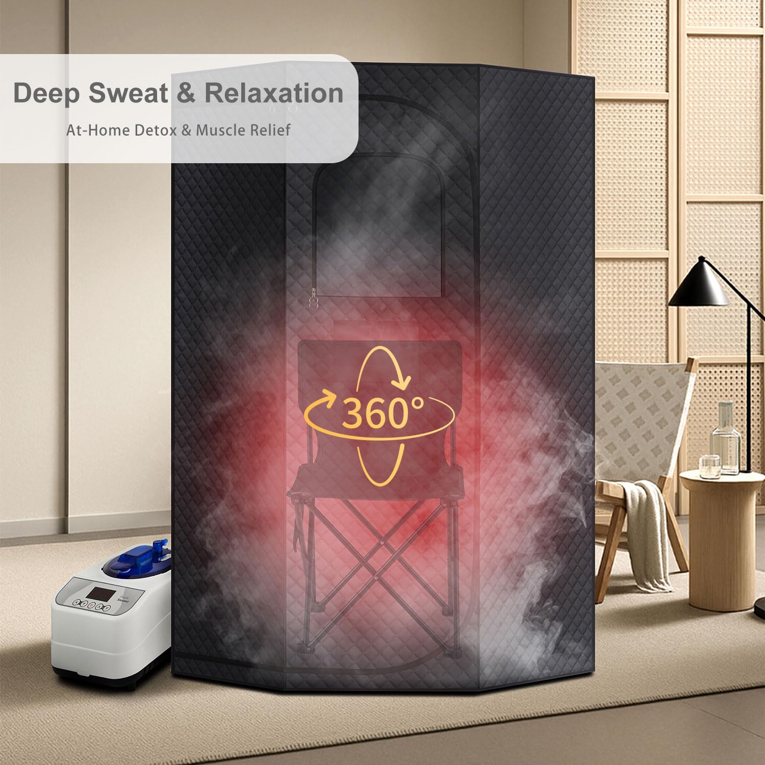 RRGFB oil diffuser detail illustrating aromatherapy option for enhanced relaxation