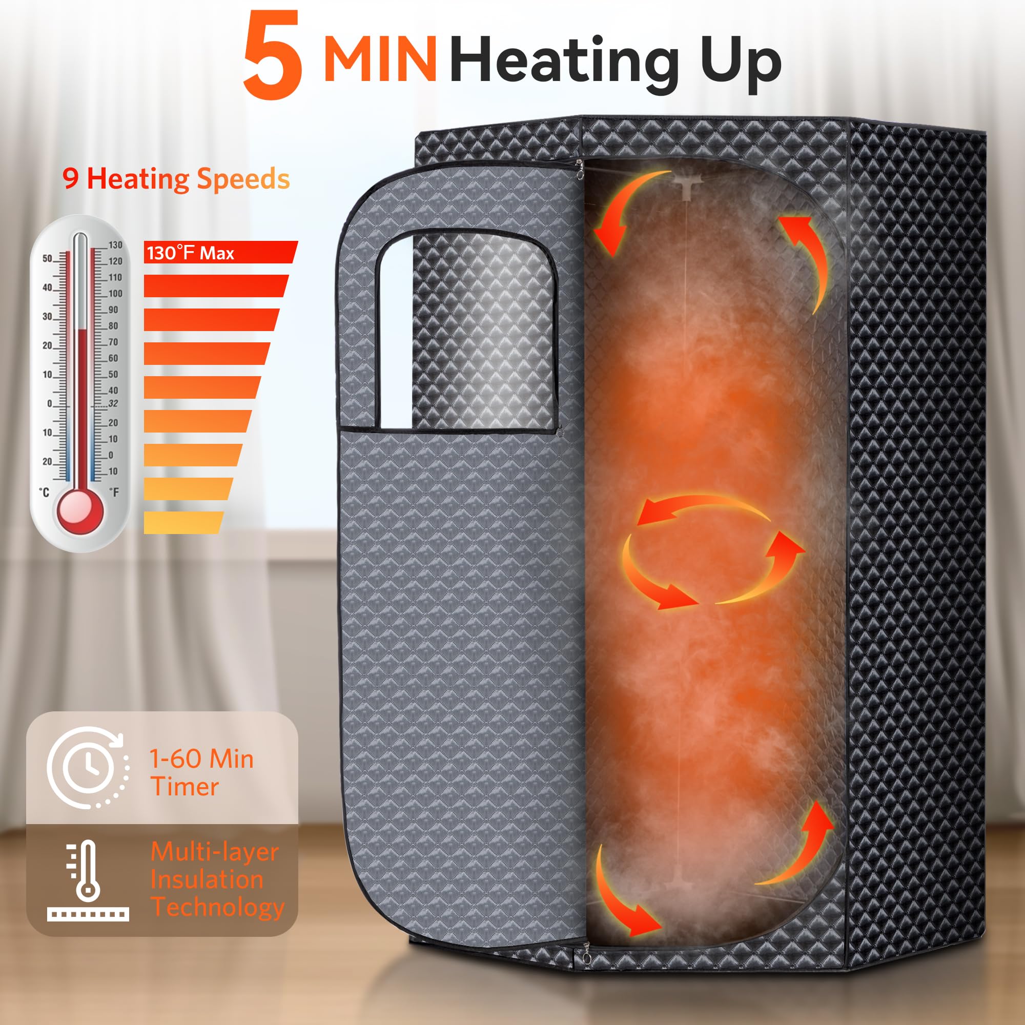 RRGFB 3L steamer closeup highlighting fast heating performance
