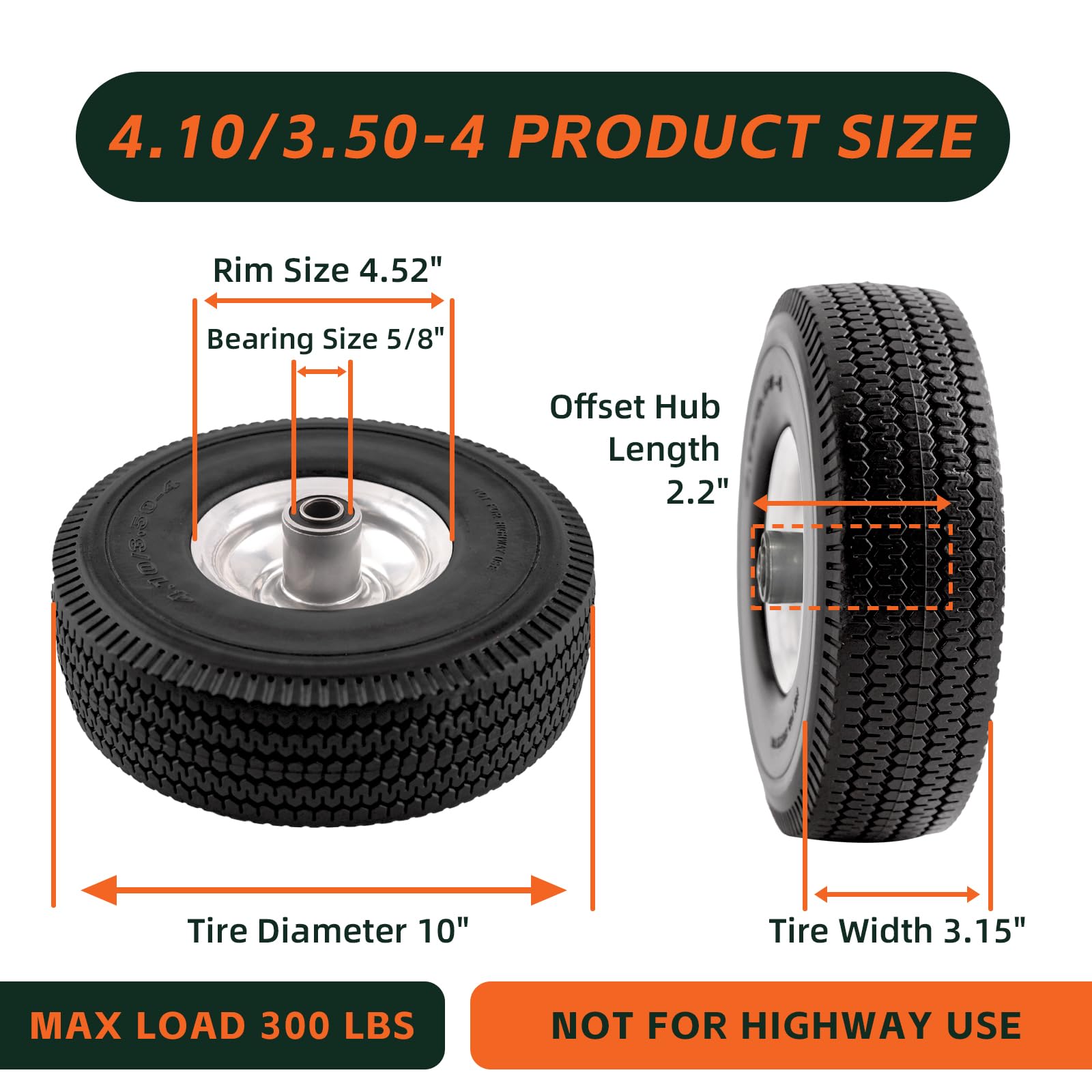 RRQ close-up of tread texture highlighting PU durability and puncture resistance