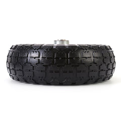 RRQ close-up of solid PU tread texture highlighting puncture resistance