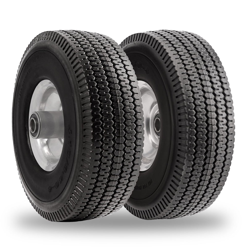RRQ front view of 10-inch solid wheel showing robust construction and reliability
