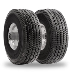 RRQ front view of 10-inch solid wheel showing robust construction and reliability
