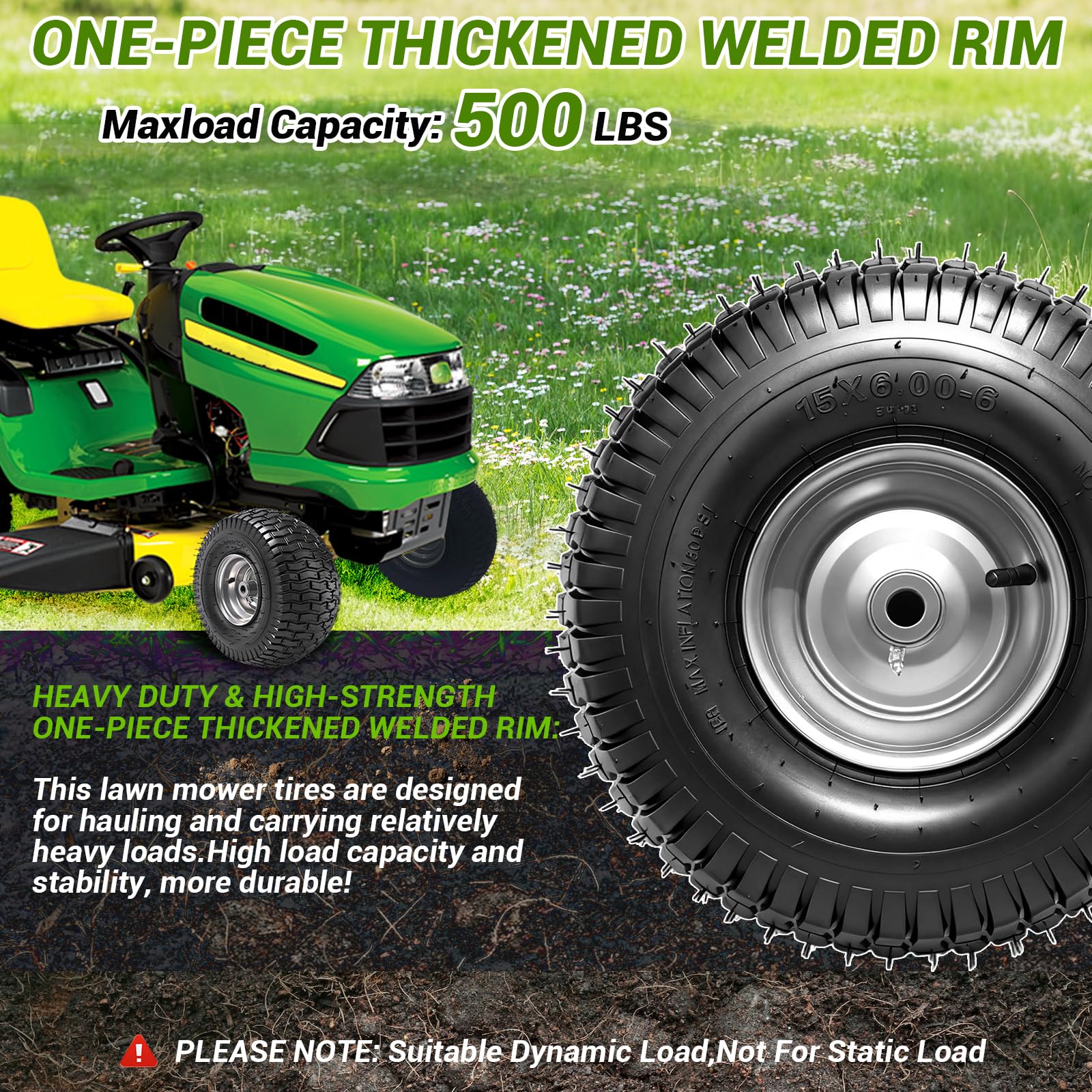 RRQ wheel beside ruler showing 15 inch diameter for accurate sizing