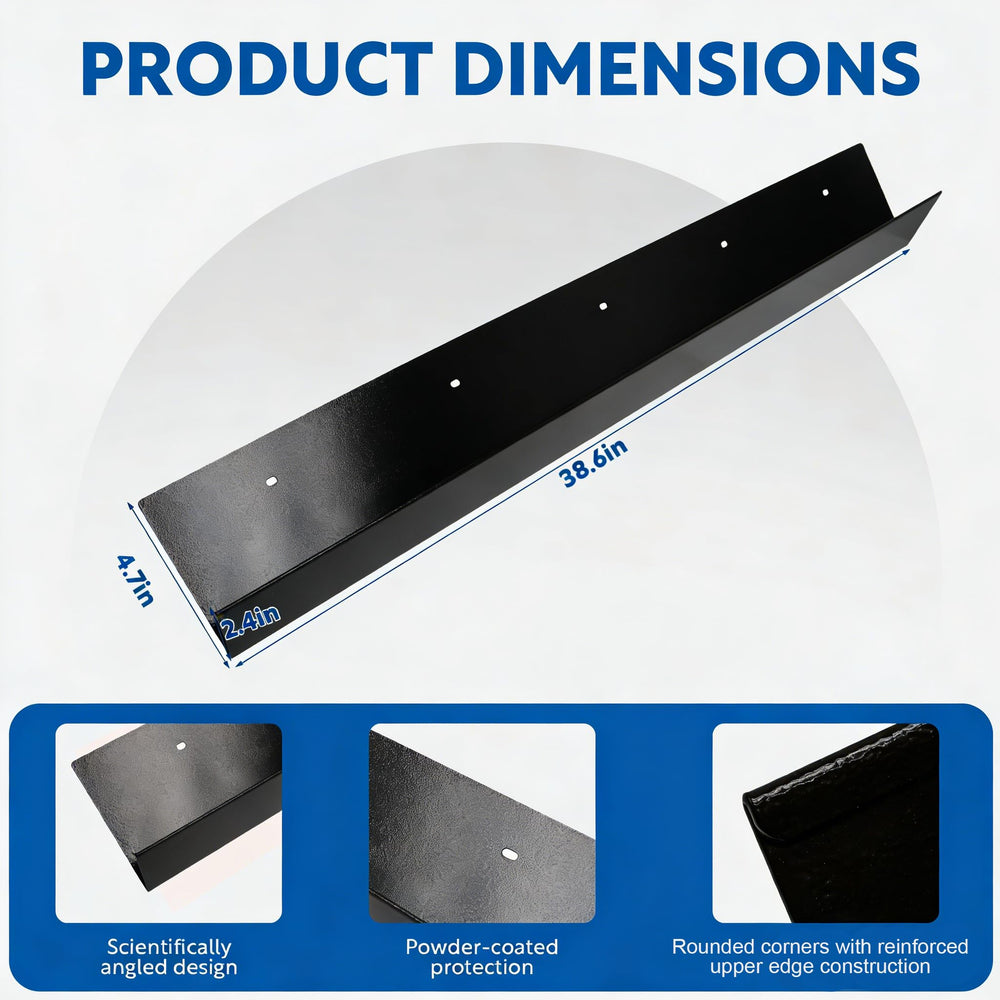 Rrygzxd channel guiding rainwater during storm to prevent splashes near entry