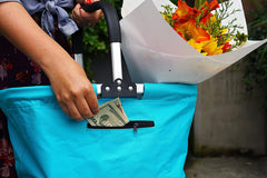 RSVP foam handle grip emphasizing comfortable carry during long market trips