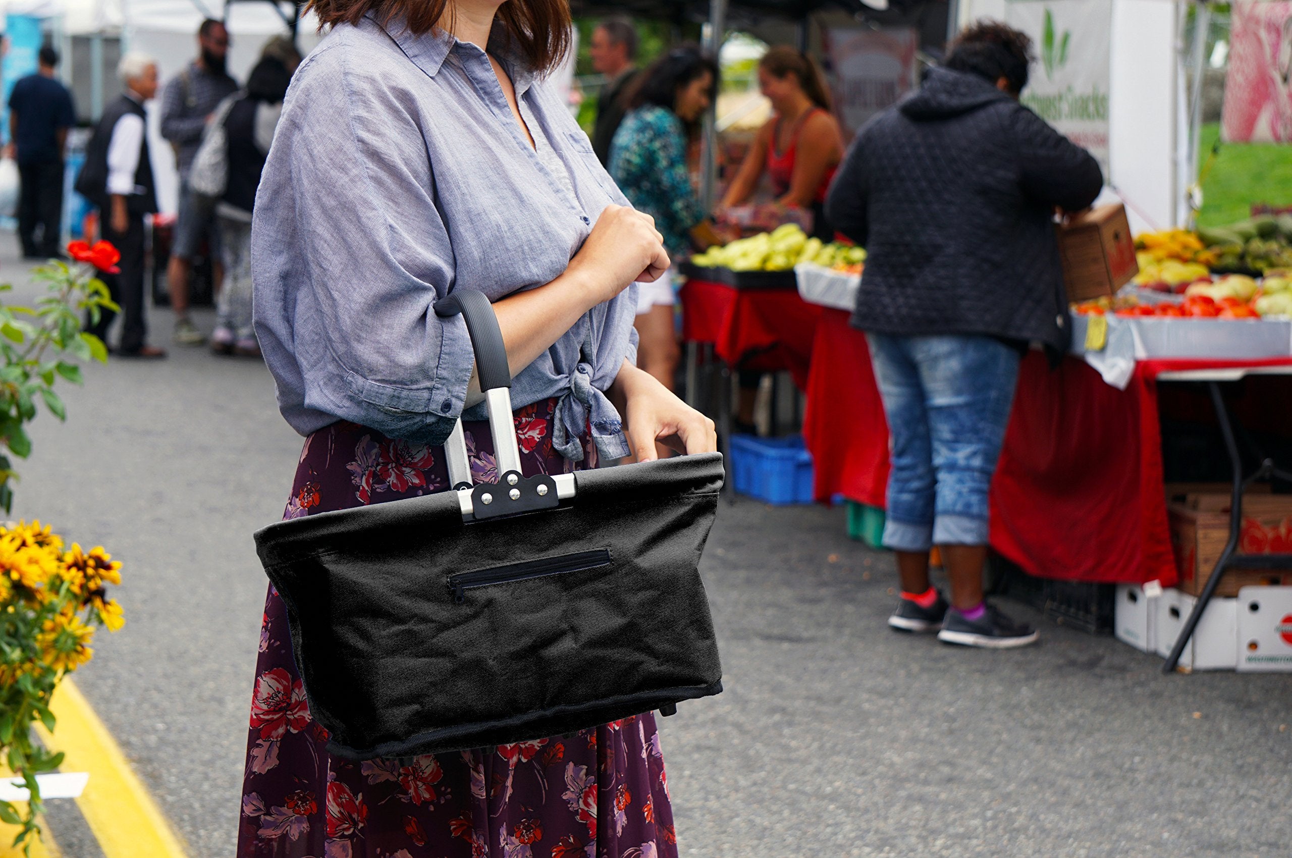 RSVP International in use at a farmers market for easy transport benefit