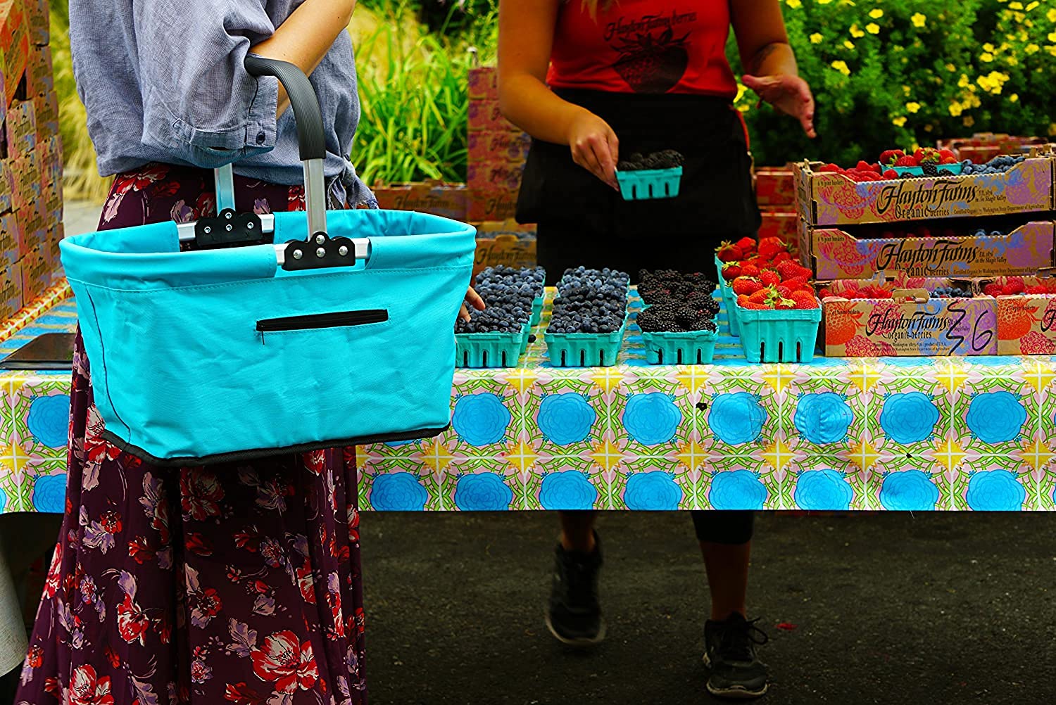 RSVP next to water bottle showing scale and practical transport benefit
