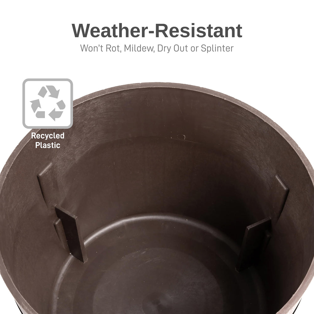 RTS Home Accents drainage knockout close-up showing customizable watering and easy planting