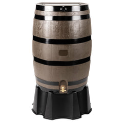 RTS Home Accents front view woodgrain barrel showing space saving benefit