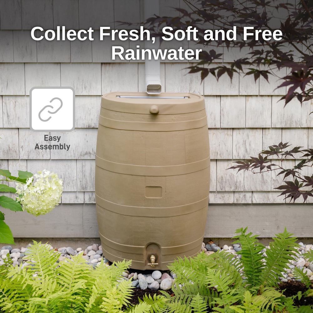 RTS Home Accents barrel on optional stand raised spigot for easier filling