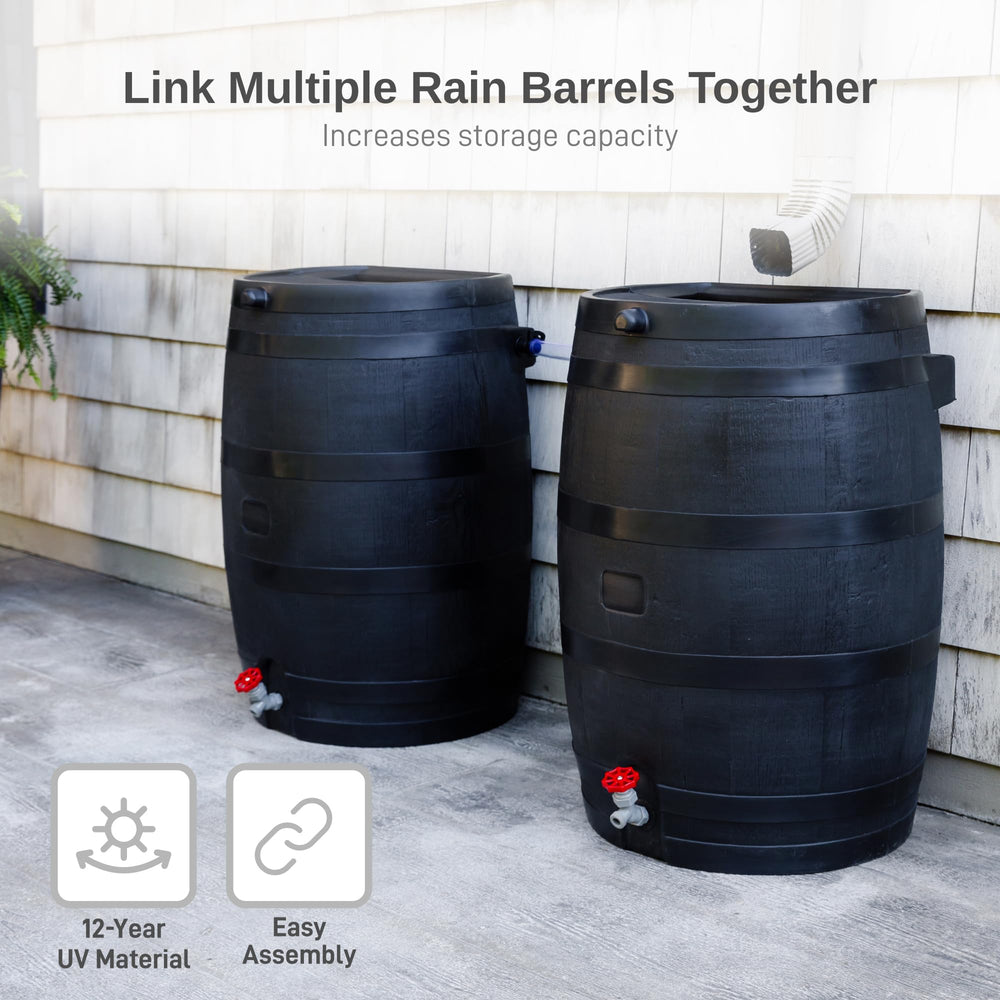 RTS Home Accents overflow valve connection showing link option to expand storage capacity