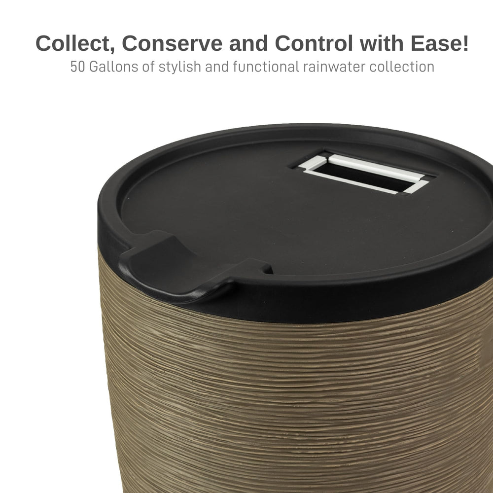 RTS Home Accents top view with screen kit and removable lid, keeps debris out for cleaner water