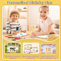 Rtshuok writable board with marker ready for personalized messages