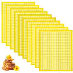 Rtteri front view of ten yellow excluders showing quantity and packaging benefit