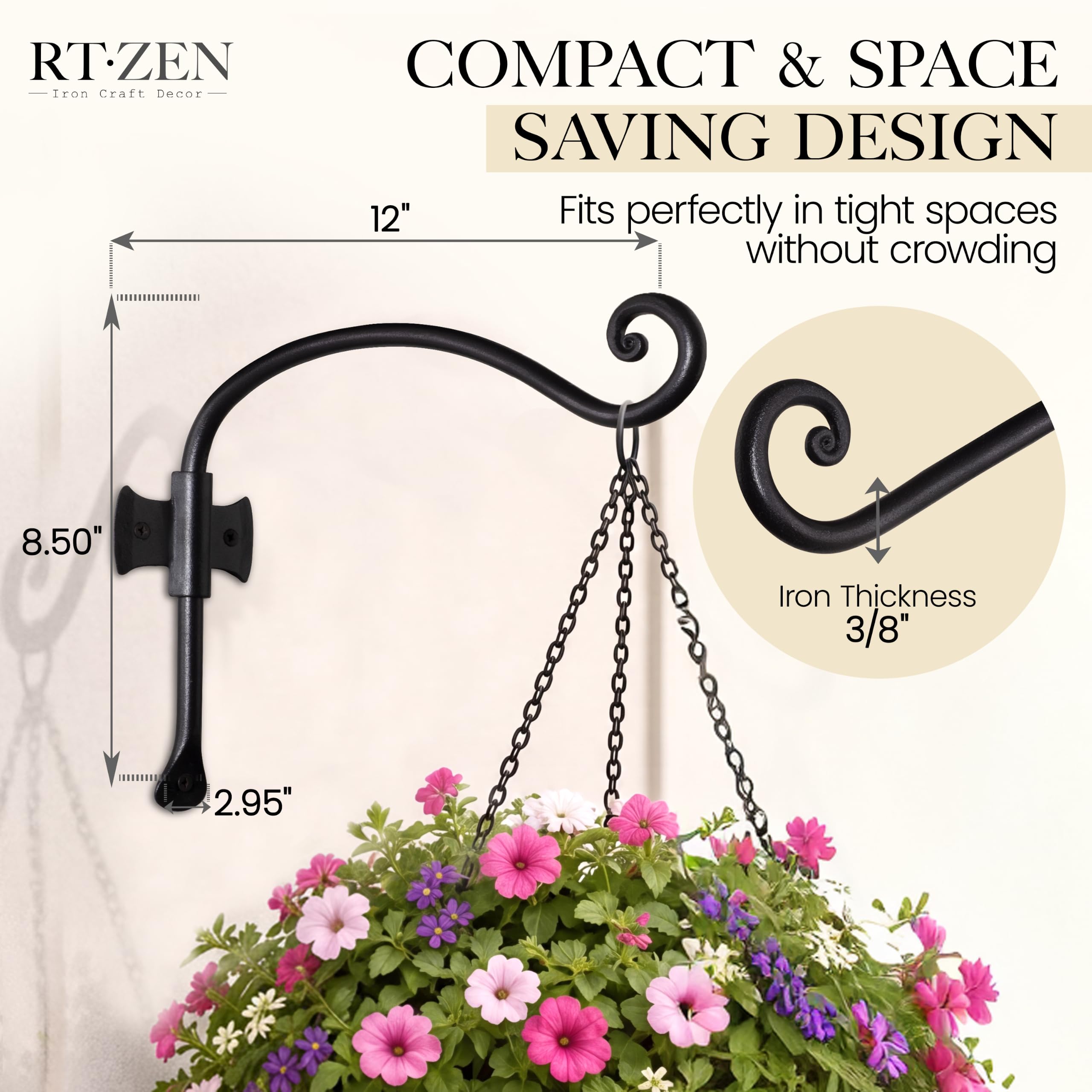 RTZEN close-up of weld and powder coating highlighting durability and rust resistance