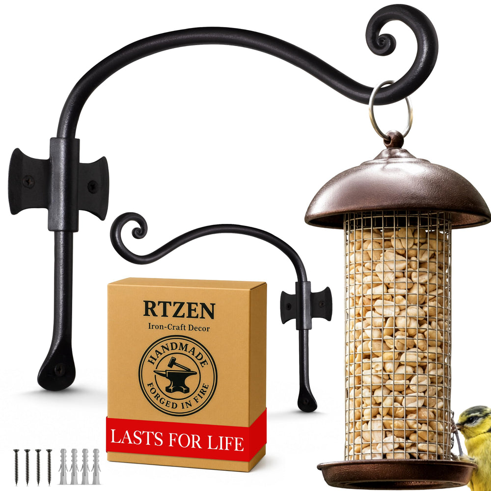 RTZEN front view of mounted hook showing classic blacksmith look and secure hold