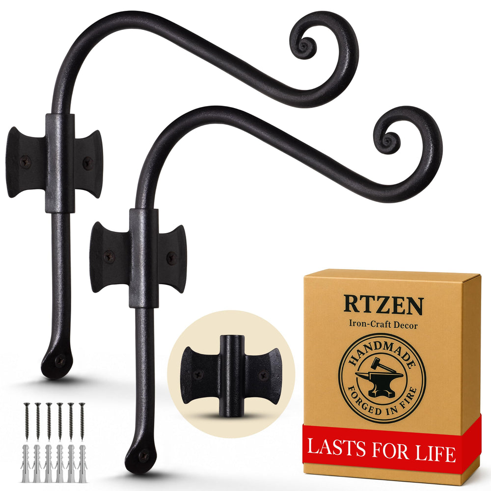 RTZEN hook mounted on masonry wall illustrating proper outdoor installation options