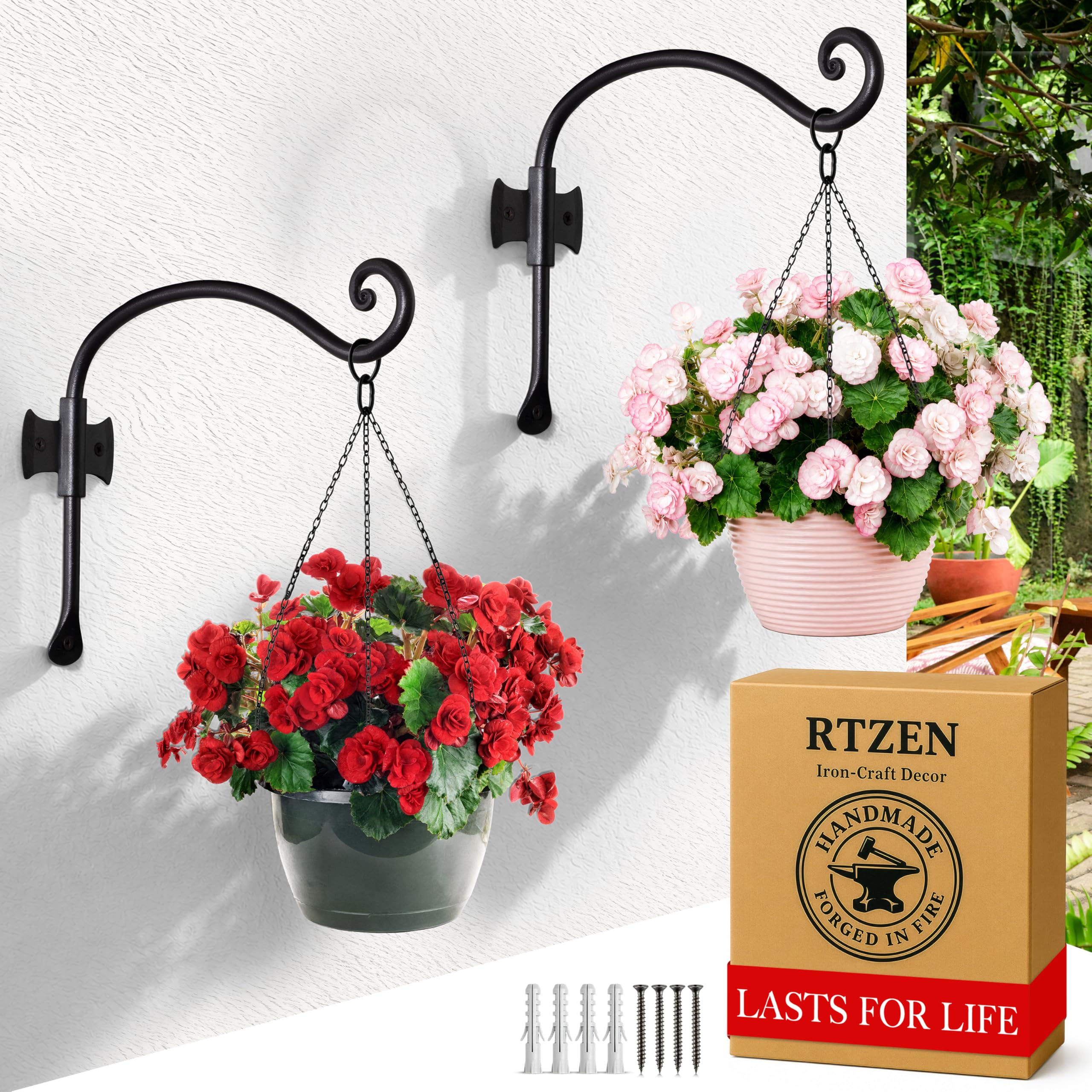 RTZEN side profile of curved arm showing strong hook shape for pots