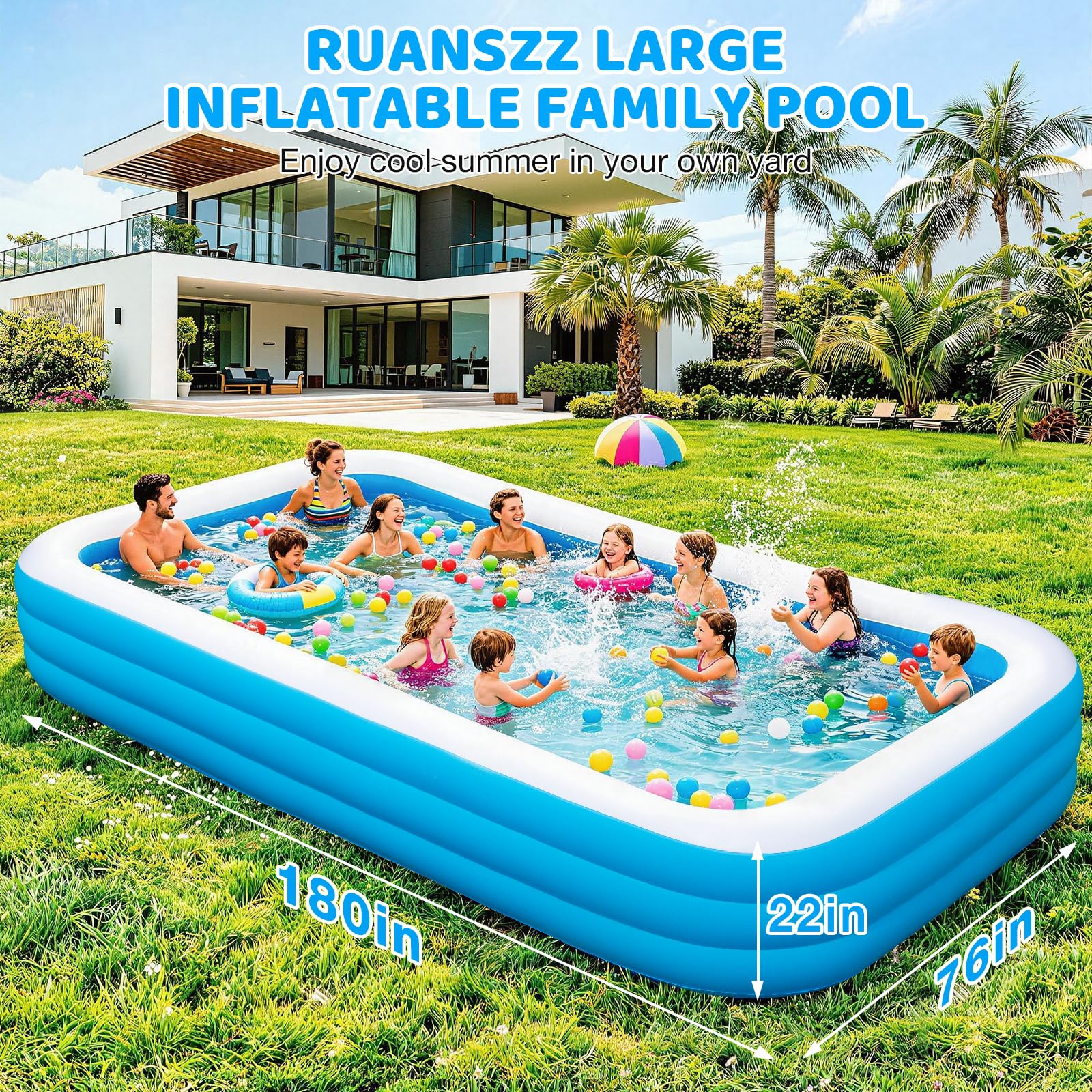 RUANSZZ close-up of thickened PVC texture for durable puncture resistance