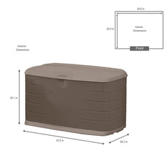 Rubbermaid close-up of double-wall construction for increased strength and durability