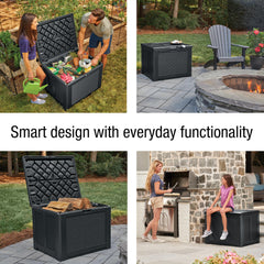Rubbermaid impact-resistant floor close-up showing durability for heavy items