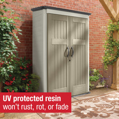 Rubbermaid impact-resistant floor close-up protecting items from ground moisture