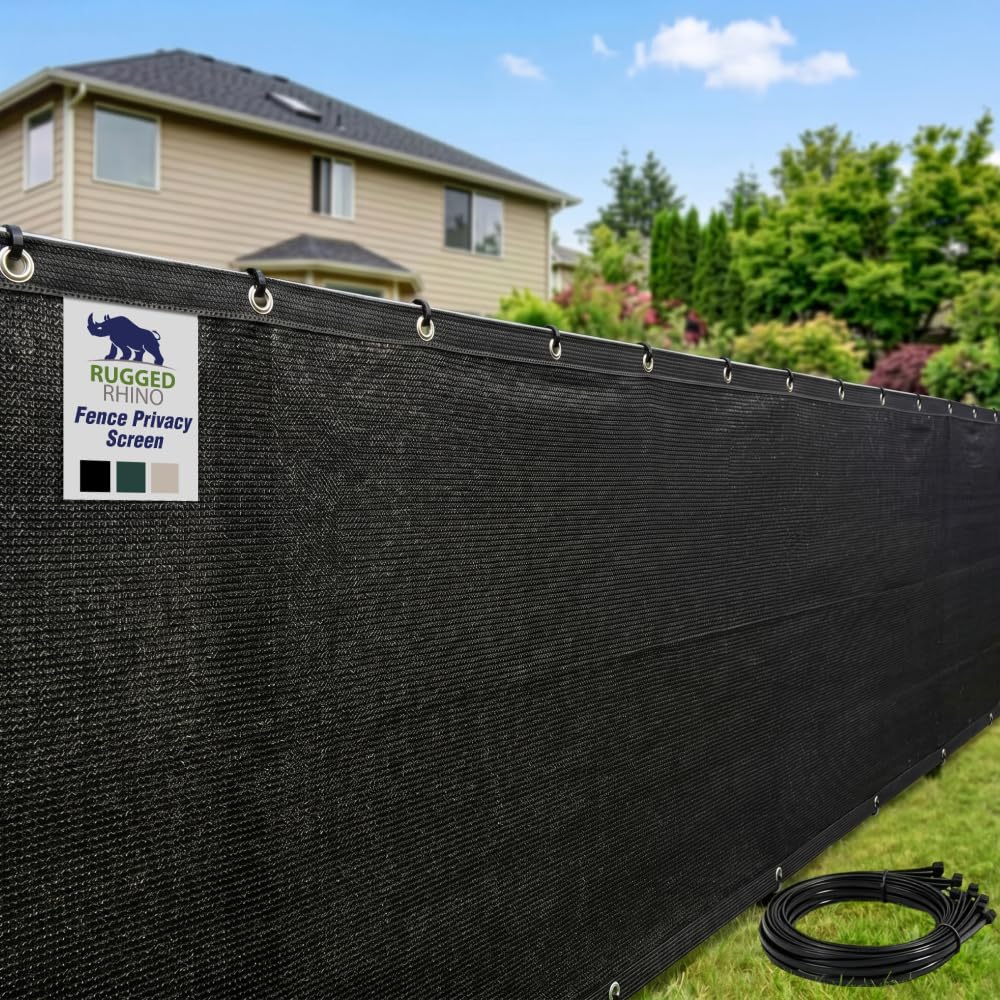 RUGGED RHINO front packaging showing 4x50 ft black roll and branding, durable protection