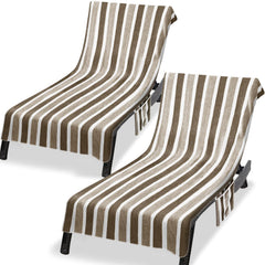 Ruikyhom front view of chaise cover showing full fit and plush comfort