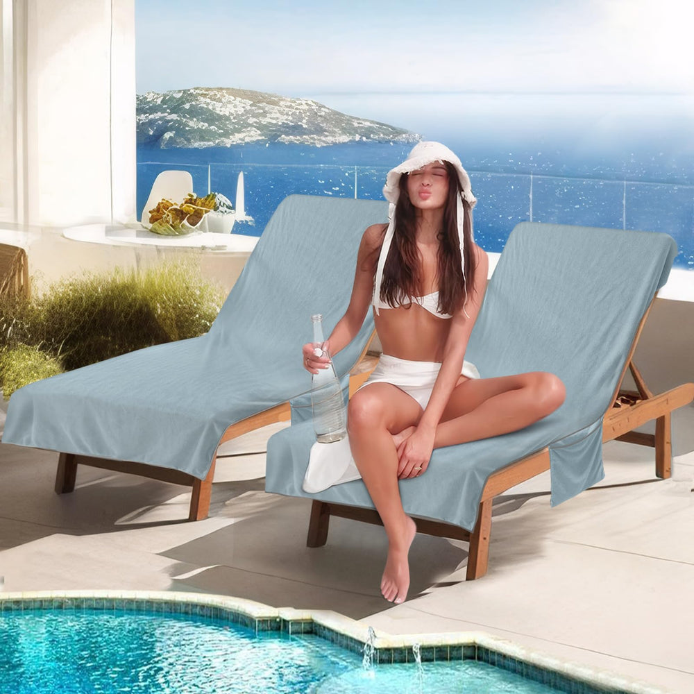 Ruikyhom two covers in use on poolside loungers for comfort