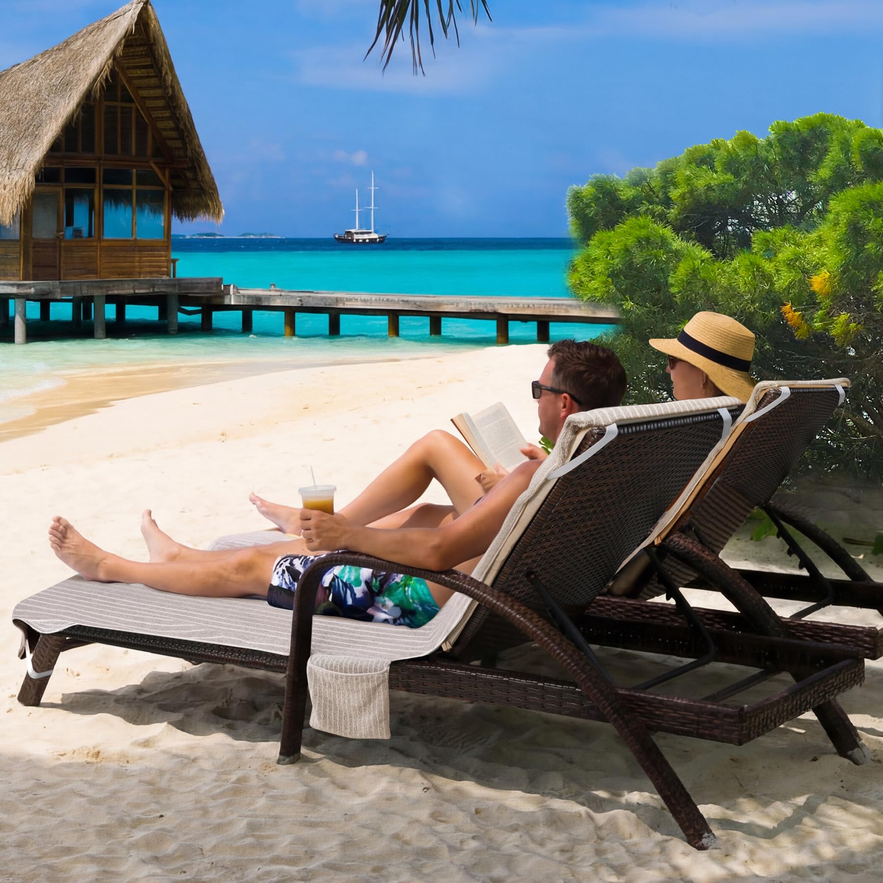 Ruikyhom poolside scene showing comfortable relaxing benefit