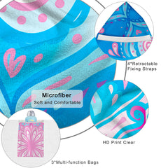 Ruikyhom mandala cover in use on pool lounger demonstrating secure fit and convenience