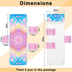 Ruikyhom mandala cover showing three side pockets and 11-inch top pocket for handy storage