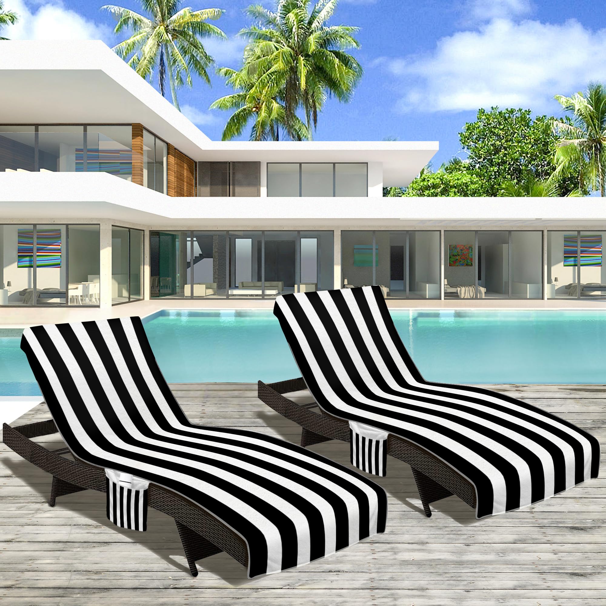 Ruikyhom size comparison on lounger showing 85 x 30 inch fit on a chaise lounge