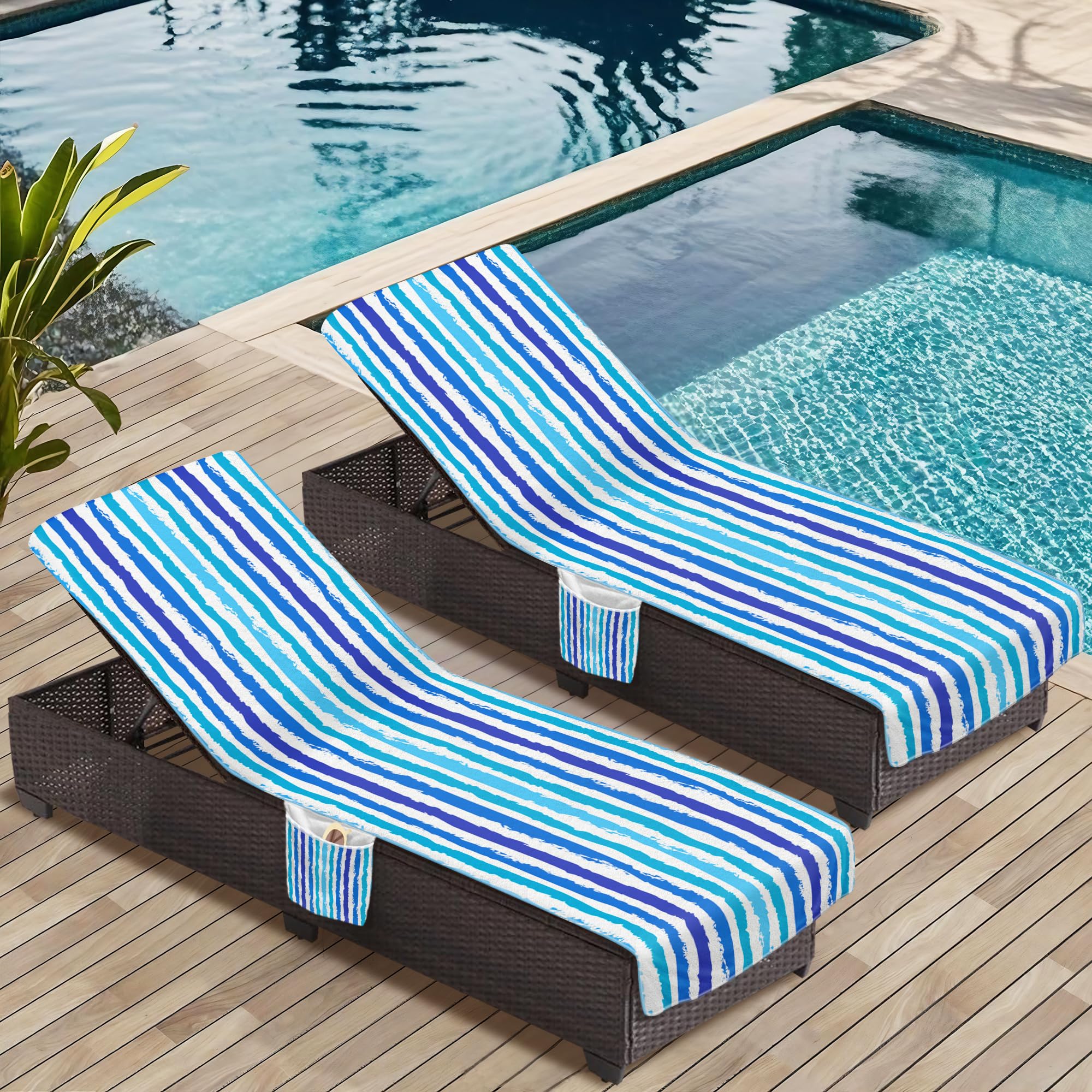 Ruikyhom size comparison on lounger demonstrates full 85x30 inch coverage