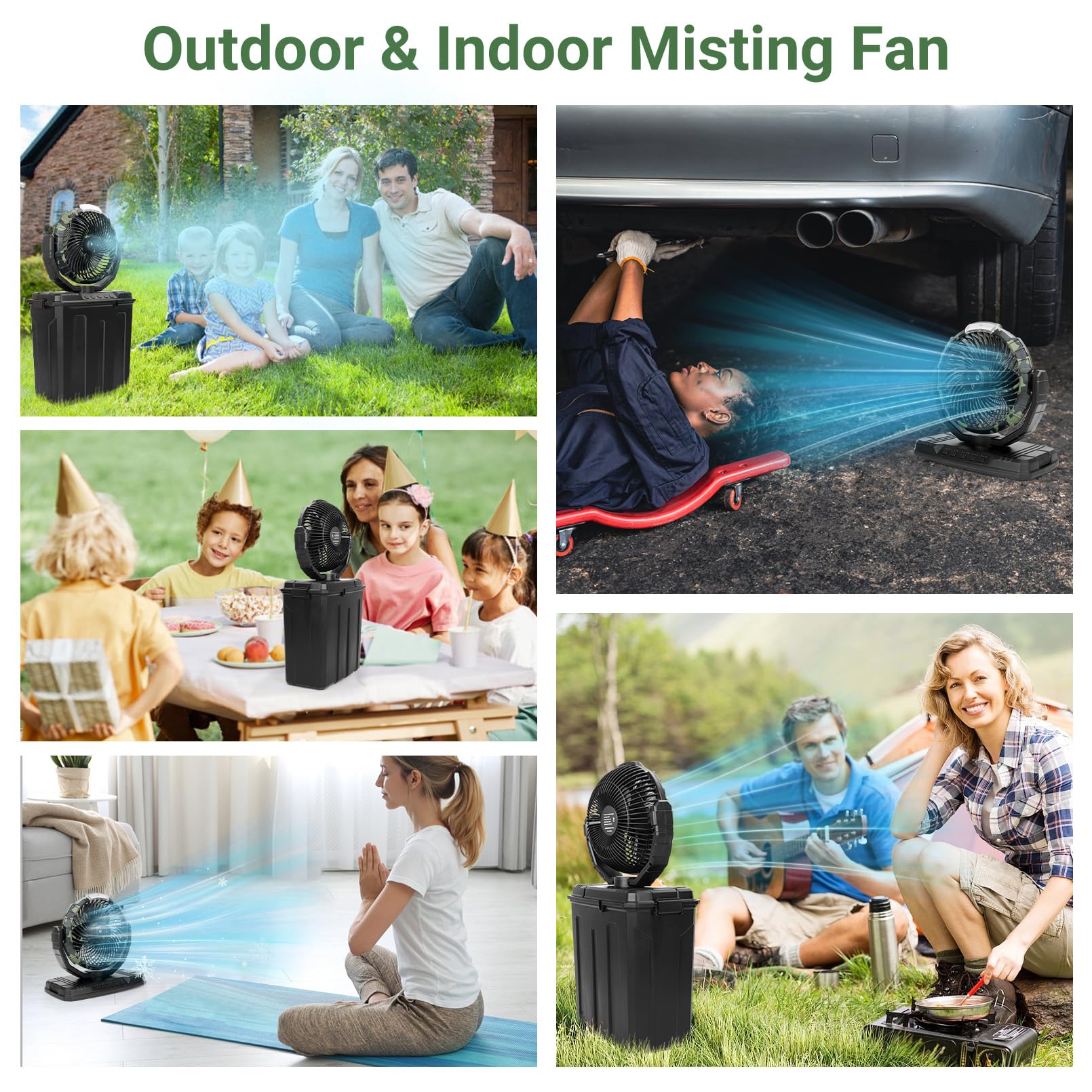 Ruimos LED lighting during night scene providing illumination and cooling